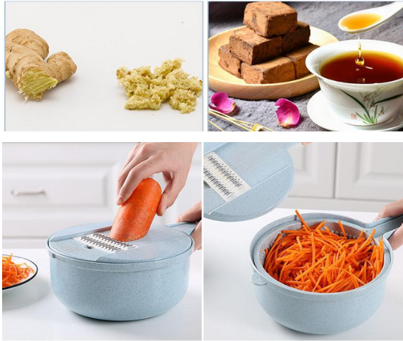 8 In 1 Mandoline Slicer Vegetable Slicer Potato Peeler Carrot Onion Grater With Strainer Vegetable Cutter Kitchen Access