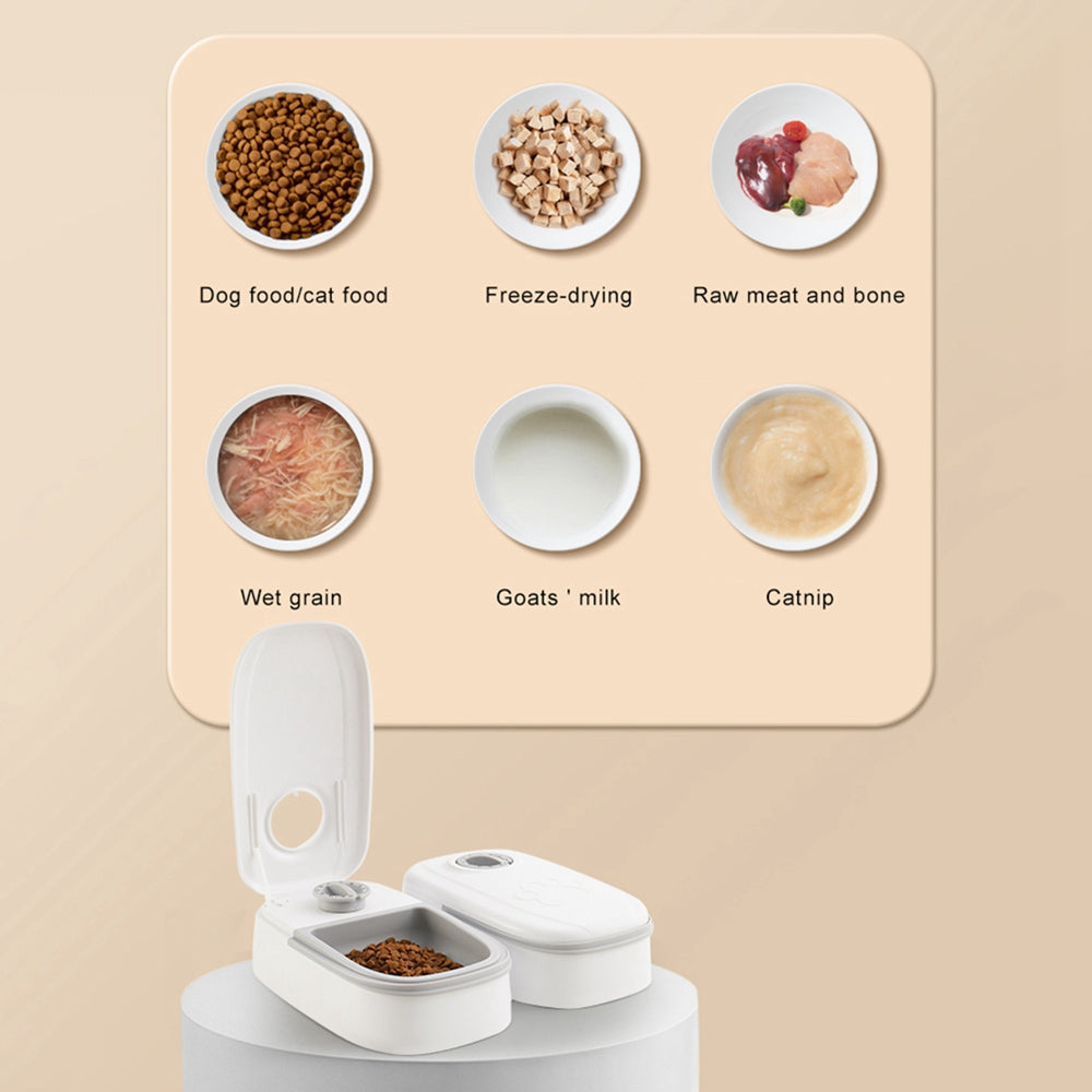 Automatic Pet Feeder Smart Food Dispenser For Cats Dogs Timer Stainless Steel Bowl Auto Dog Cat Pet Feeding Pets Supplie