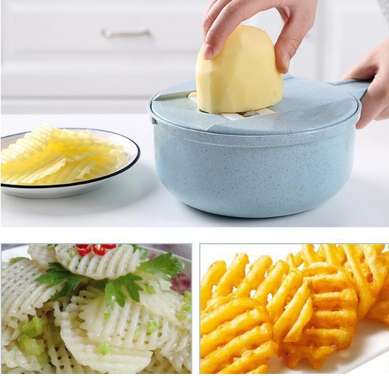 8 In 1 Mandoline Slicer Vegetable Slicer Potato Peeler Carrot Onion Grater With Strainer Vegetable Cutter Kitchen Access