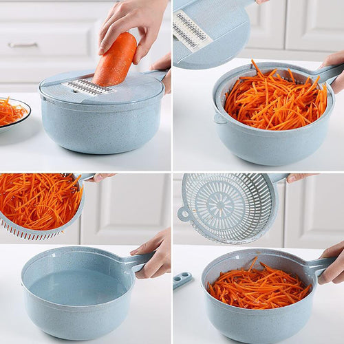 8 In 1 Mandoline Slicer Vegetable Slicer Potato Peeler Carrot Onion Grater With Strainer Vegetable Cutter Kitchen Access